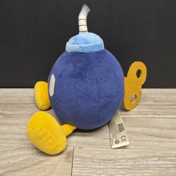 Super Mario Bros - Bomb Plush BOB-OMB Stuffed Toy - Nintendo 6" Plush - Picture 3 of 10